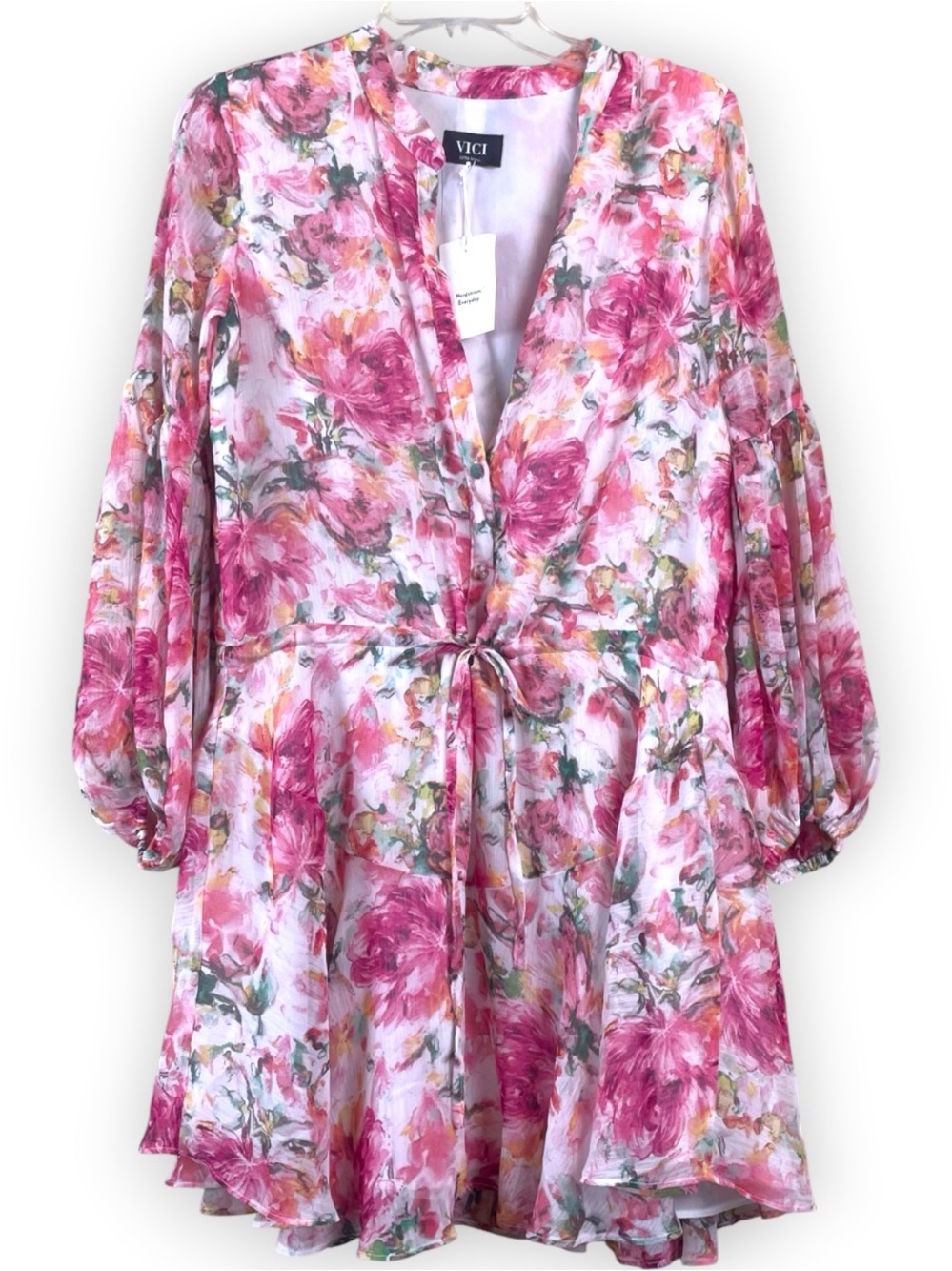 NWT VICI Floral Pink Mini Dress Size XS